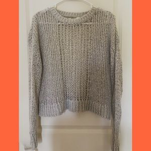 Forever 21 Open Kit Gray Sweater